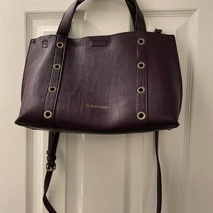 Calvin klein purple handbag